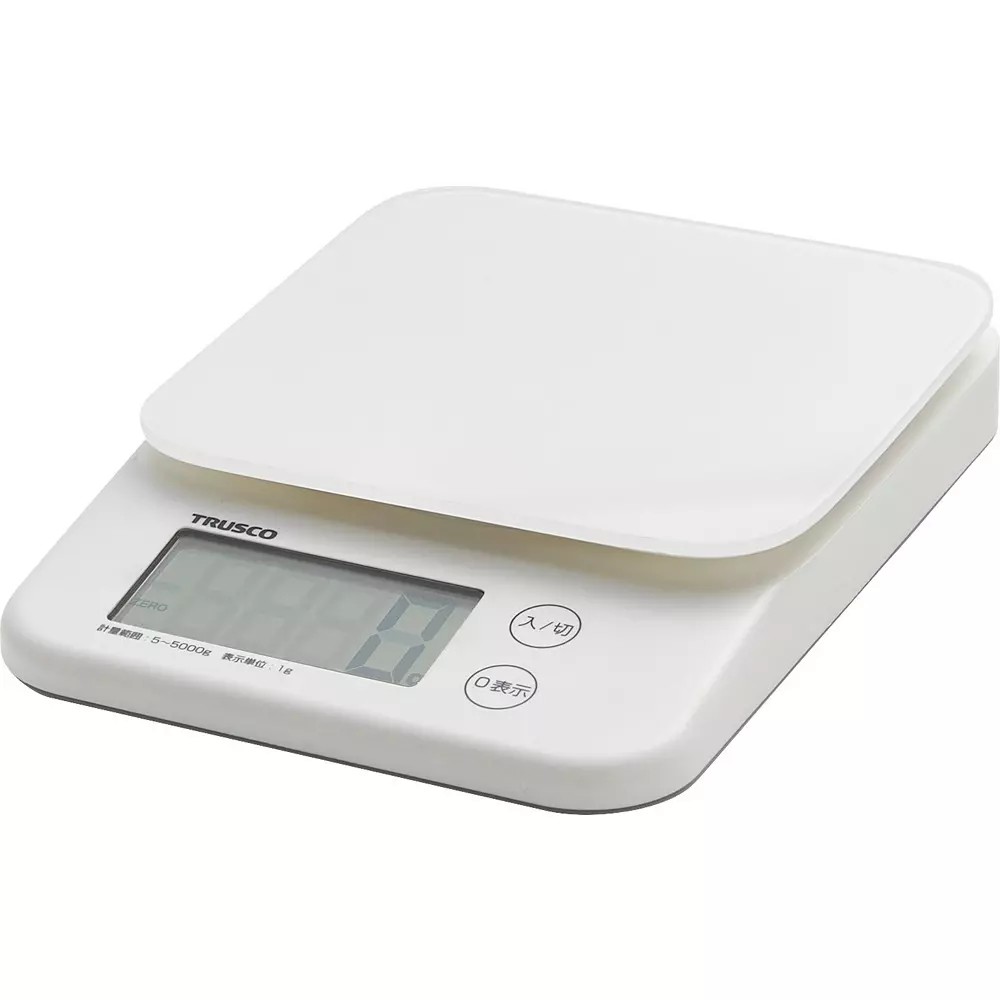 Trusco Digital Scale 2 x AAA batteries (included) Power Supply Less than 5 g is 0 g Accuracy 130 x180 x30, TDS-5
