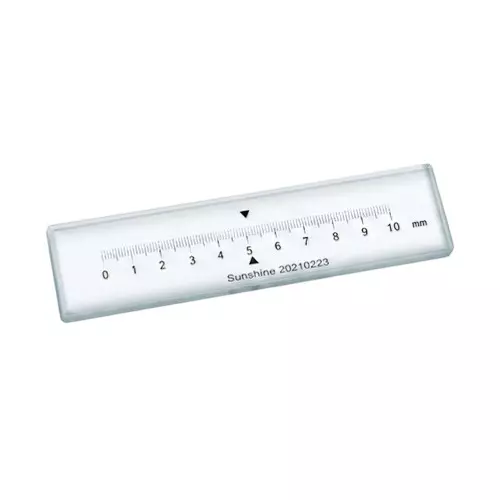 Insize Standard Glass Scale (Standard Type) 10 mm Range 0.01 mm Graduation, ISD-CL10A