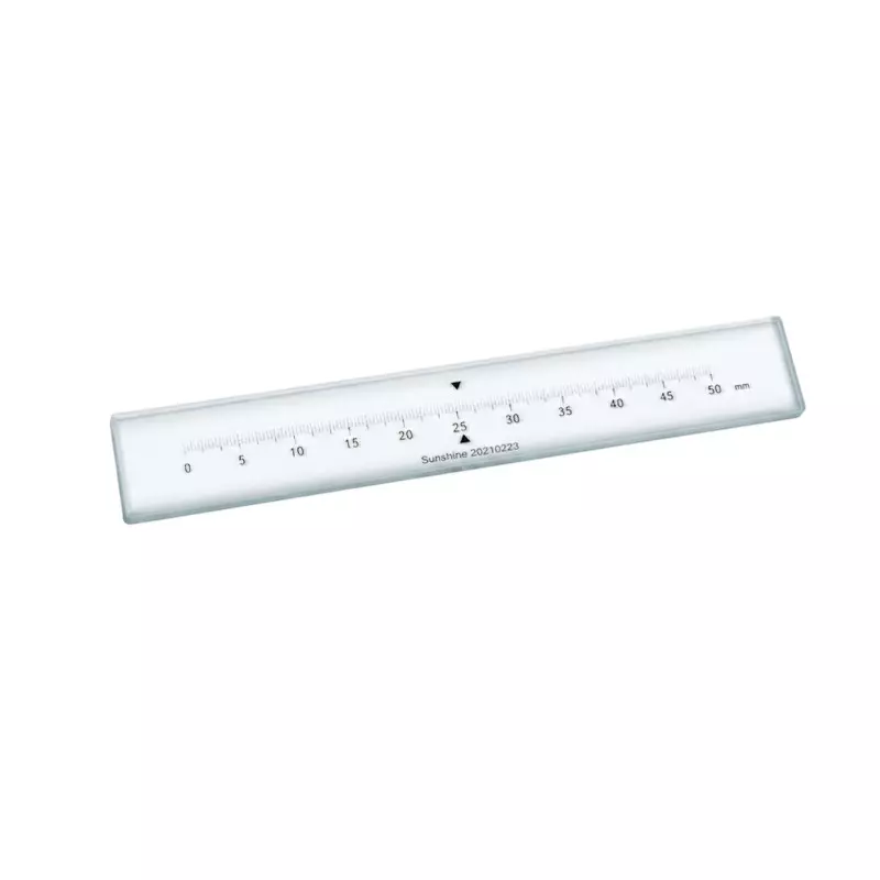 Insize Standard Glass Scale (Standard Type) 50 mm Range 0.1 mm Graduation, ISD-CL50A