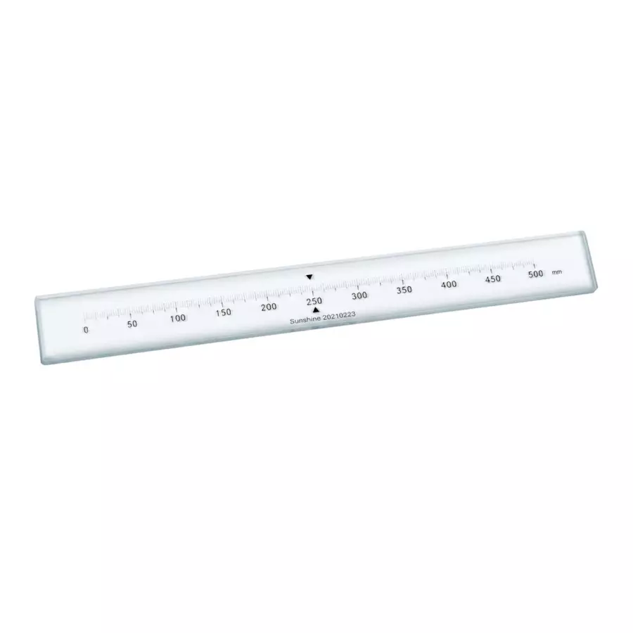 Insize Standard Glass Scale (Standard Type) 500 mm Range 1 mm Graduation, ISD-CL500A