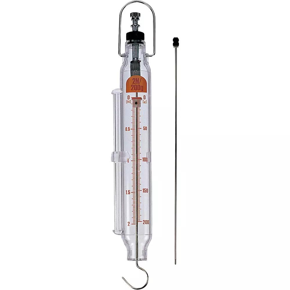 NARIKA Spring Scale 120 with push rod Scale 2 N/200 g Maximum Scale, A05-4054-01
