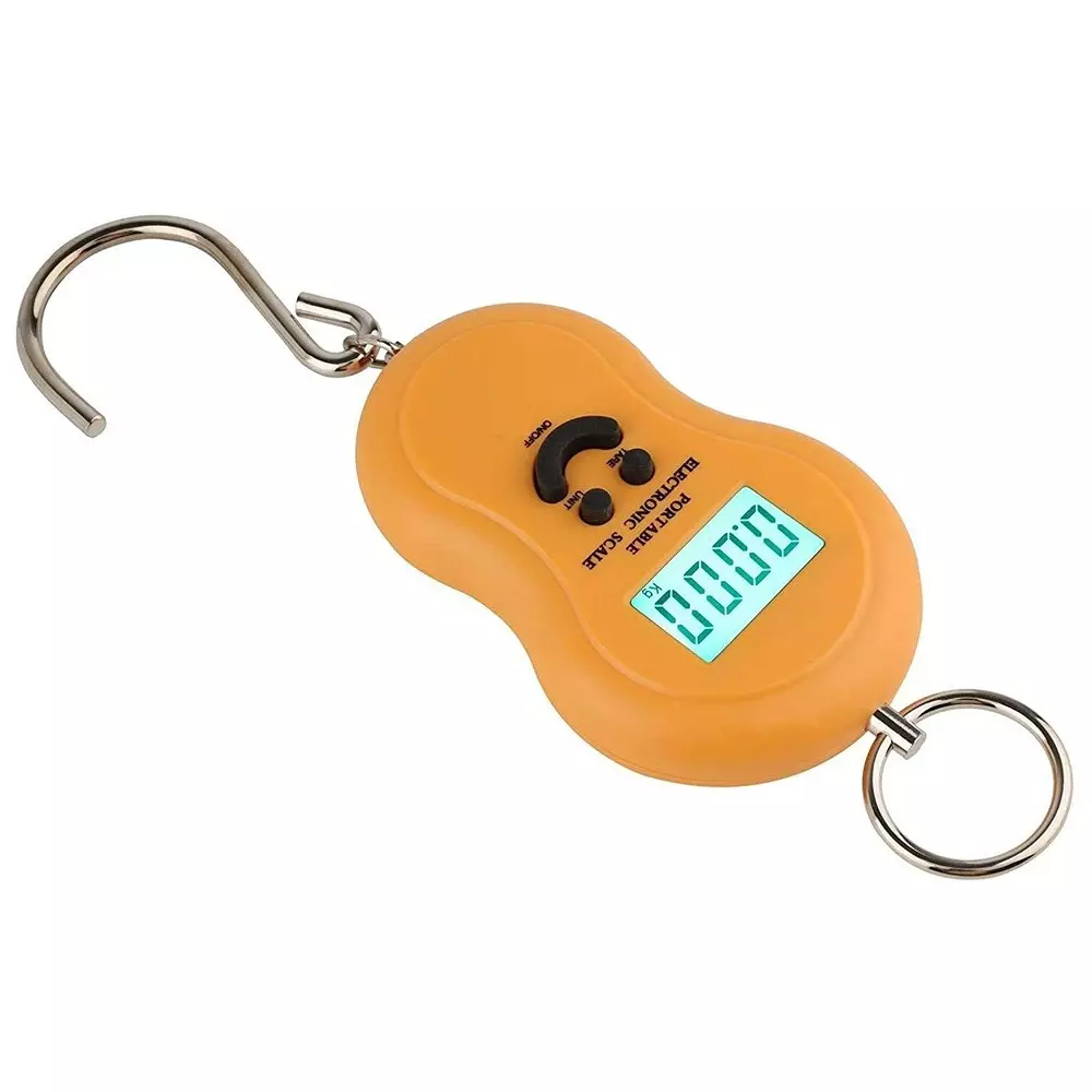 MxRady Digital Weighing Scale with Upto 50 Kg Maximum Capacity in Yellow Color, Smiley luggage scale 50kg