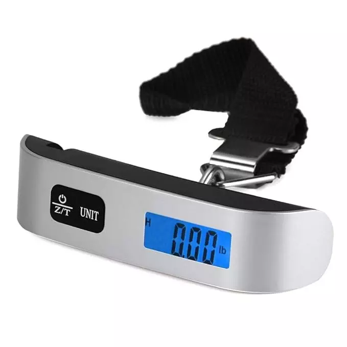 KERRO Digital Luggage Scale with LCD Display, 50 Kg Maximum Capacity and 10 g Resolution, BL-07