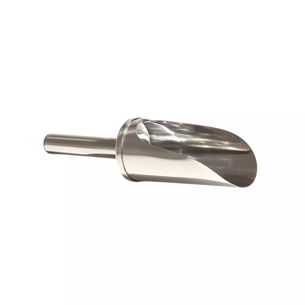 ACZET 100 g Scoop Silver Color Metal Body for Laboratories, LBA-X 04