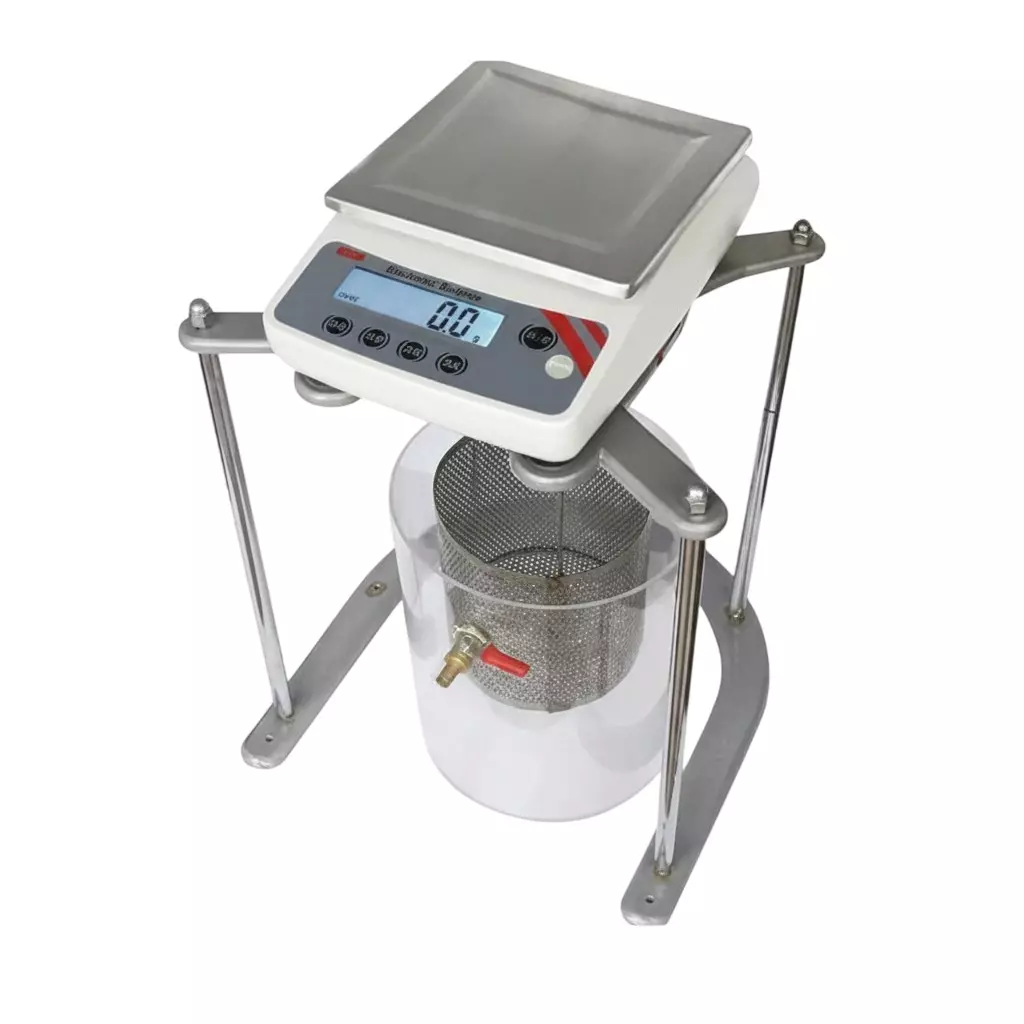 ACZET Specific Gravity Stand Silver Color Metal Body for Laboratories, LBA-X 13.B