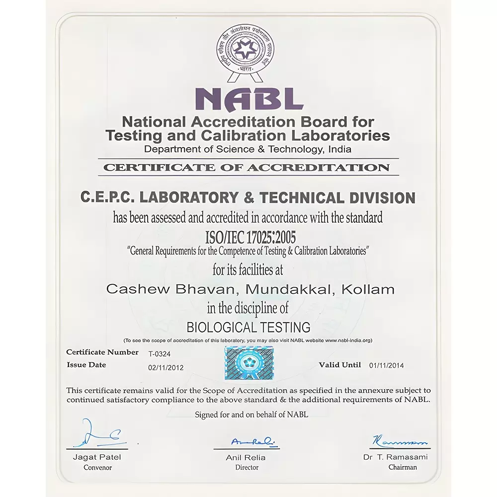 ACZET NABL 17025 Certification Paper for Laboratory Weighing Scale, LBA-X 20