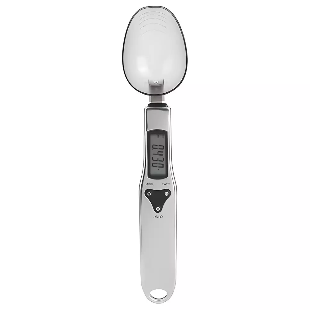 ACZET 500 g Digital Spoon Scale White, Black Color Plastic Body for Laboratories, LBA-X 05-D