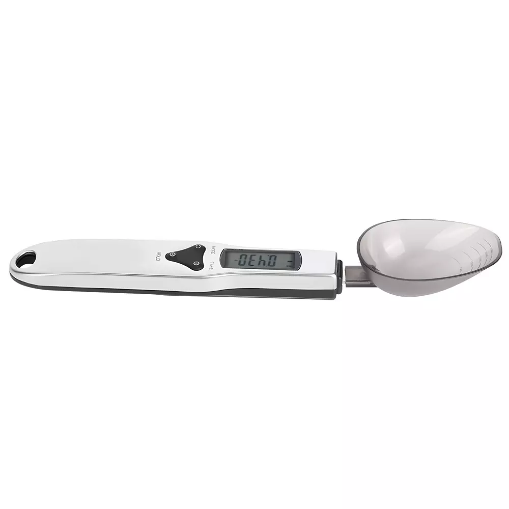ACZET 500 g Digital Spoon Scale White, Black Color Plastic Body for Laboratories, LBA-X 05-D