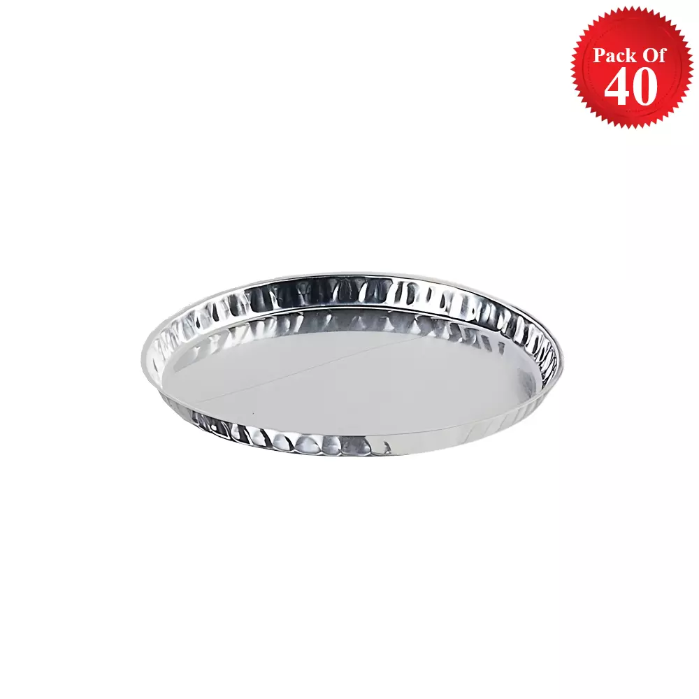 ACZET Aluminium Dishes Round Shape for Moisture Analyzer, CMD 40 (Pack of 40)