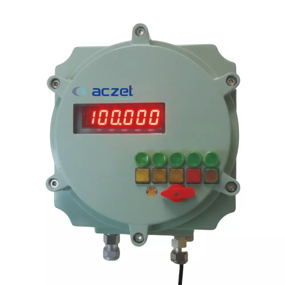 ACZET Flame Proof Indicator Grey Color Metal Body for Pharma Industries, Laboratories