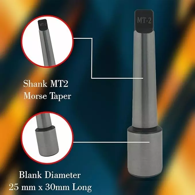 Assorts Teng Type Soft Blank End Arbor 25x30 mm Morse Taper MT2 Cast Iron, & Steel