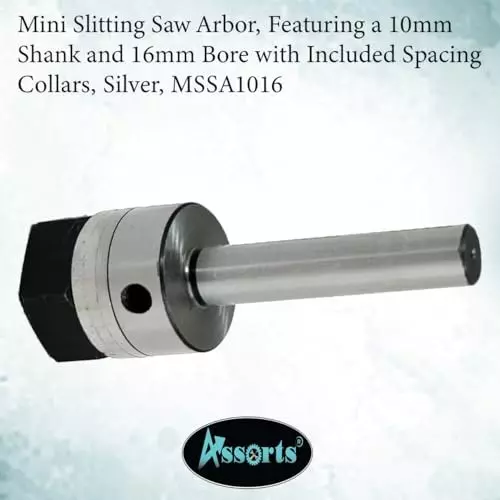 Assorts Saw Arbor Alloy Steel 10 mm Straight Shank 3 Spacing Collars