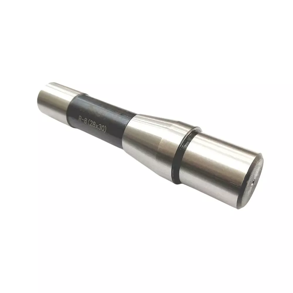 A.D INTERNATIONAL Soft Machinable Blank End Arbor Drawbar, R8 Shank 7/16 inch (11.1 mm) UNF Drawbar and 28x30 mm Stub for Mill, Lathe, Drill, 20-BA-101