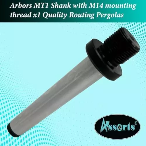 Assorts Quality Arbor Alloy Steel MT1 Shank M14x1 Fully Threaded