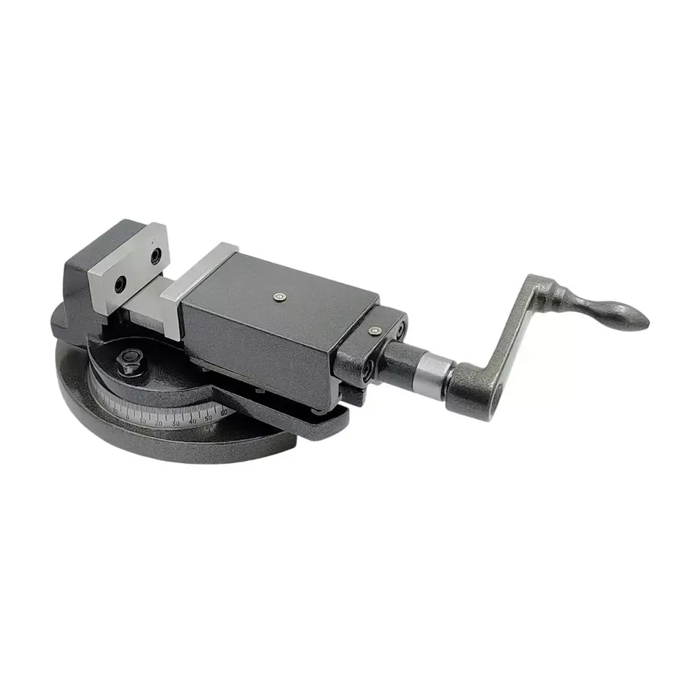Buyohlic International Milling Vice with Swivel Base 2 inch (50 mm) Jaw Width and Hardened Tool Steel Jaws, J1-YM5A-E58V