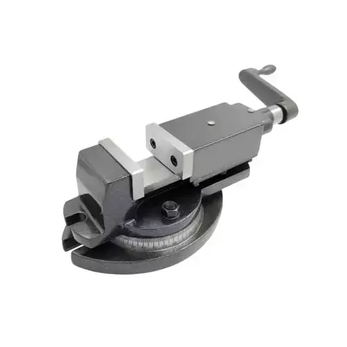 Buyohlic International Milling Vice with Swivel Base 2 inch (50 mm) Jaw Width and Hardened Tool Steel Jaws, J1-YM5A-E58V