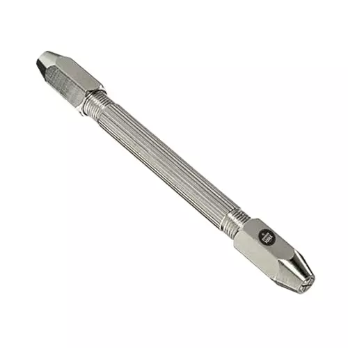 A.D INTERNATIONAL Double Sided Pin Vice with Reversible Collets On Each End with 0.1 mm to 3 mm Collet 1, 0.5 mm to 2 mm Collet 2 Size Range, N6-77G8-5JVB
