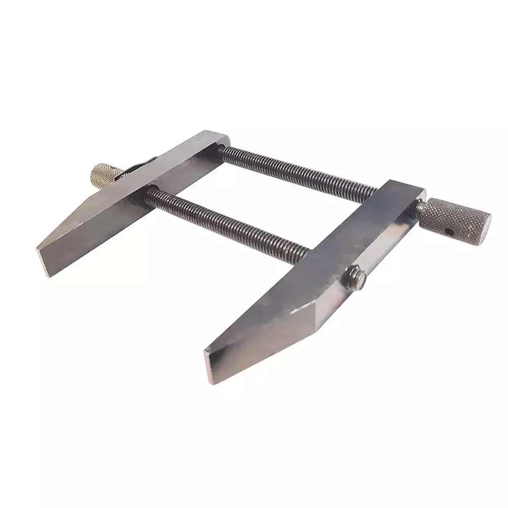 A.D INTERNATIONAL Tool Maker Parallel Clamp with 5 inch (125 mm) Jaw Width and Threaded Screw Handle for DIY and Craft Machine, CJ-H3UM-IOGP