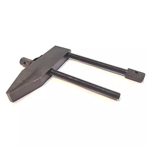 A.D INTERNATIONAL Tool Maker Parallel Clamp with 5 inch (125 mm) Jaw Width and Threaded Screw Handle for DIY and Craft Machine, CJ-H3UM-IOGP