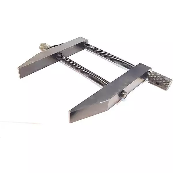 A.D INTERNATIONAL Tool Maker Parallel Clamp with 5 inch (125 mm) Jaw Width and Threaded Screw Handle for DIY and Craft Machine, CJ-H3UM-IOGP