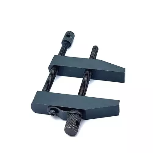A.D INTERNATIONAL Tool Maker Parallel Clamp Size 2.5 inch (63.5 mm) with Epoxy Black Finish Tool Steel Body, HV-7Z9O-PRXE