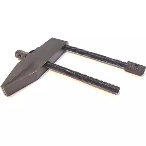 A.D INTERNATIONAL Tool Maker Parallel Clamp with 5 inch (125 mm) Jaw Width and Threaded Screw Handle for DIY and Craft Machine, 4R-NMBP-ZKPX