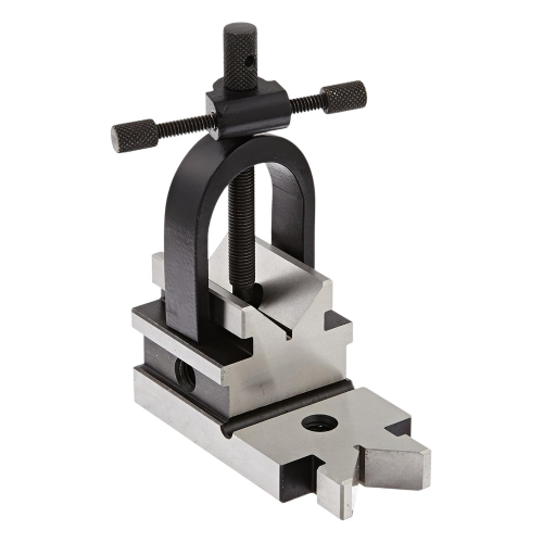 A.D INTERNATIONAL Multi-Use Vee Block & Clamp Set Precision Ground Hardened Tool Steel 1-5/16 inch (33.3 mm) Holding Capacity, 30-VB-101