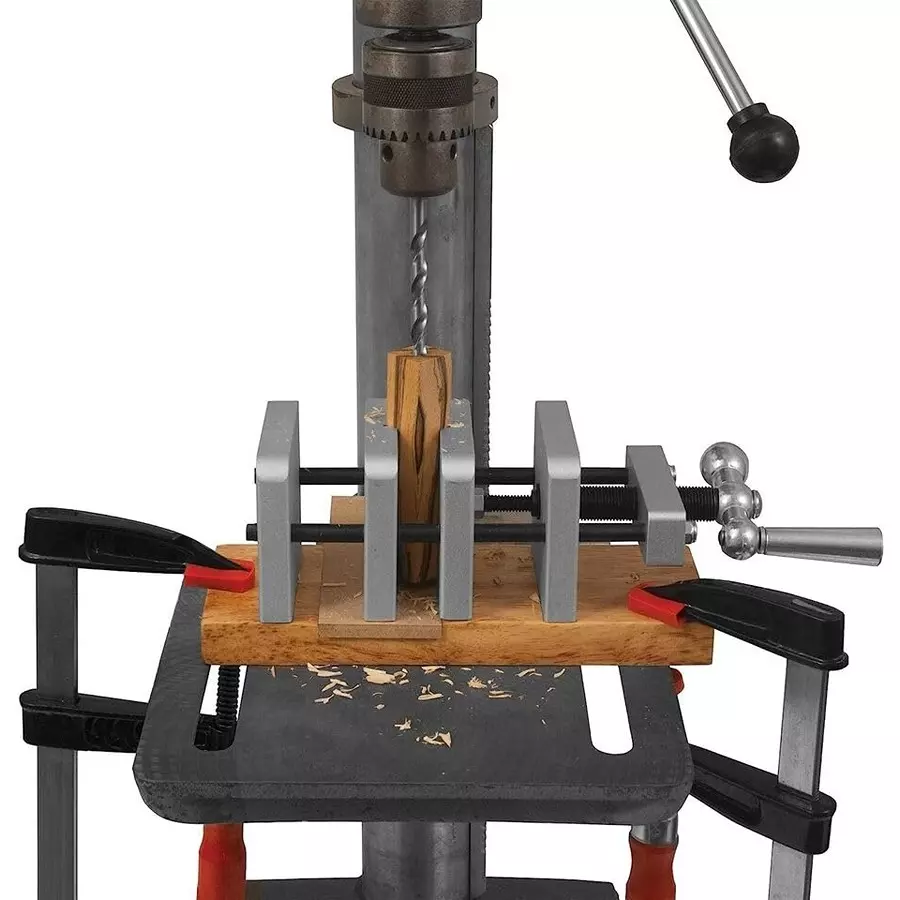 A.D INTERNATIONAL Pen Centering Vice Jig in Tool Steel Body for Drilling Center Holes In Pen Blanks On A Drill Press, FV-GNJL-2AAP