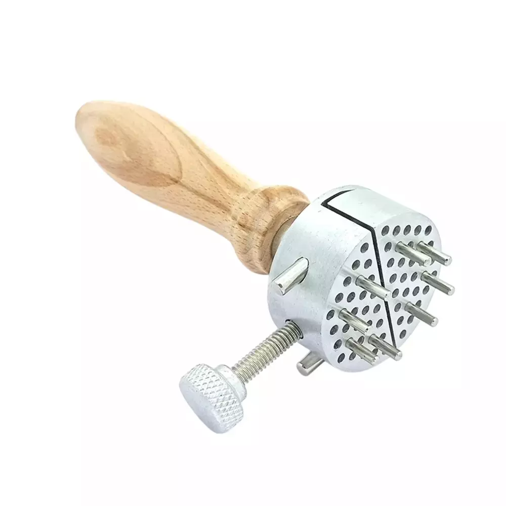 Buyohlic International Universal Work Holder Peg Clamp Base with Removable Wooden Handle and 3/4 inch (19 mm) Jaw Opening, RX-WI28-X2ZI