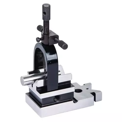 Buyohlic International Multi-Use Vee Block & Clamp Set Precision Ground Hardened Tool Steel 1-5/16 inch (33.3 mm) Holding Capacity, 30-VB-101