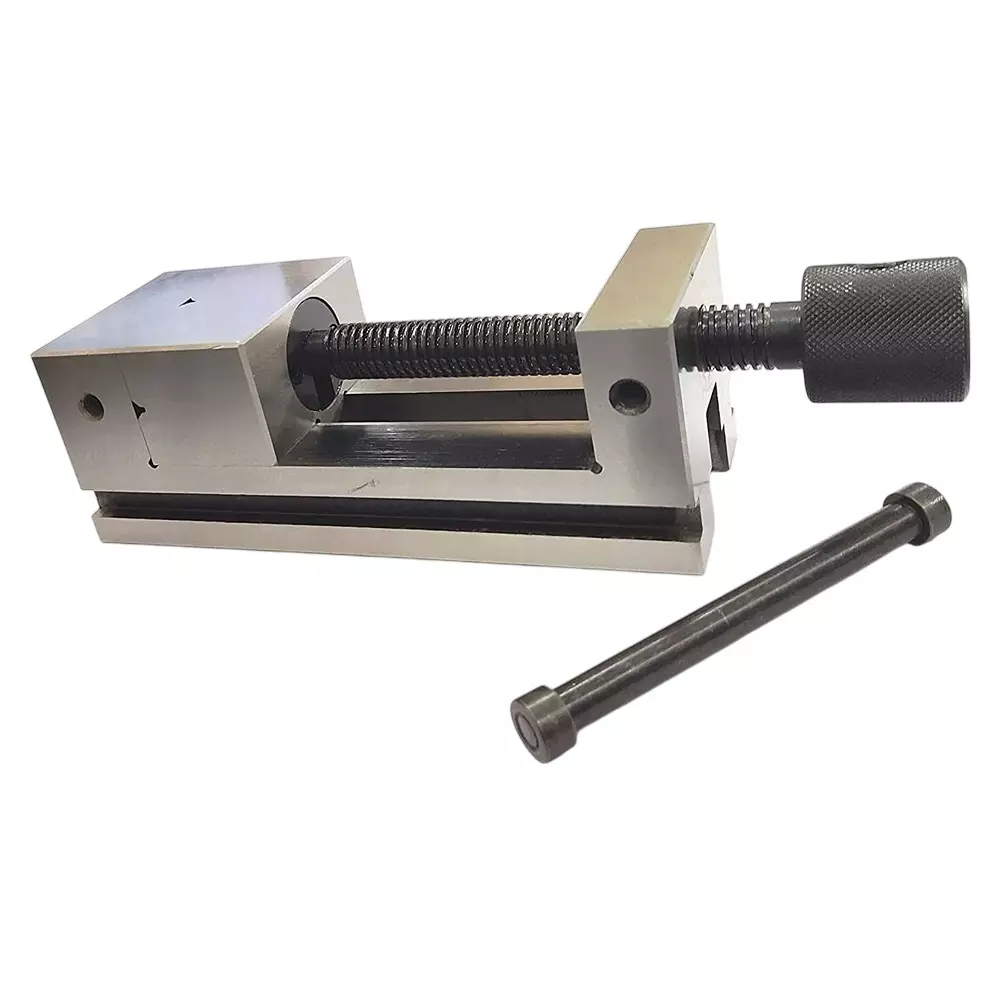 A.D INTERNATIONAL Grinding Vice Screw Type Hardened Ground Finish Tool Steel Body and 2-3/8 Inch (60 mm) Jaw Width, NM-GCFQ-RVNS
