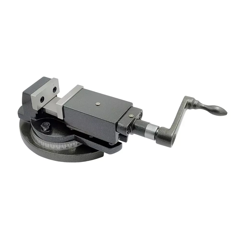 A.D INTERNATIONAL Milling Vice with Swivel Base 2 inch (50 mm) Jaw Width and Hardened Tool Steel Jaws, J1-YM5A-E58V