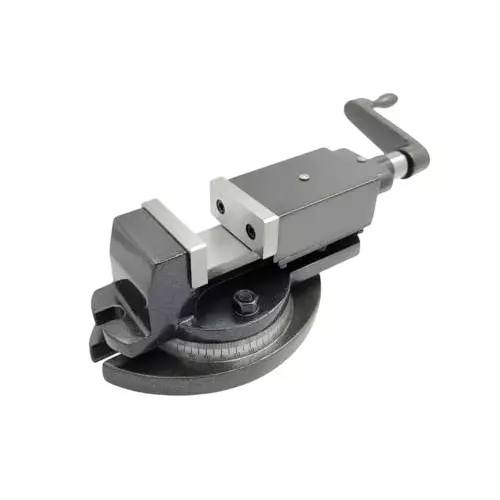 A.D INTERNATIONAL Milling Vice with Swivel Base 2 inch (50 mm) Jaw Width and Hardened Tool Steel Jaws, J1-YM5A-E58V