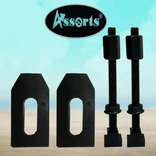 Assorts Clamp Kit Set Tool Steel 6 mm M6 Thread for 3 Inch (75 mm) & 4 Inch (100 mm) Rotary Table