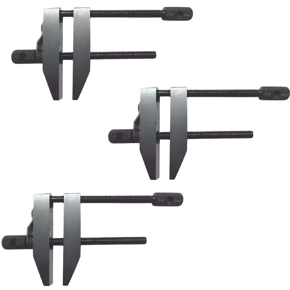 Buyohlic International Tool Maker Parallel Clamp Size 2 inch (50 mm) with Epoxy Black Finish Tool Steel Body, AU-VKR2-RWSB (Pack of 3)