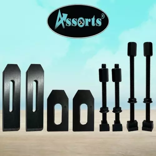 Assorts Clamp Kit Set Tool Steel 6 mm M6 Thread for Rotary Table (Pack of 24)