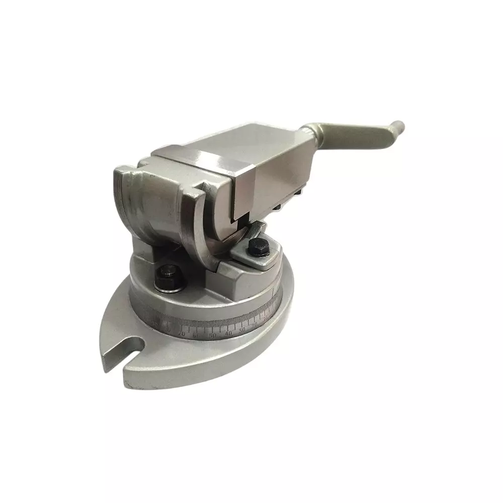 A.D INTERNATIONAL Precision Milling Vice 2 Way Angle Tilting 360° Swivel Base and 2 inch (50 mm) Jaw Width, VD-FNP5-XYJ7