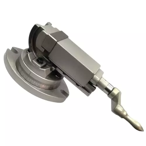 A.D INTERNATIONAL Precision Milling Vice 2 Way Angle Tilting 360° Swivel Base and 2 inch (50 mm) Jaw Width, VD-FNP5-XYJ7