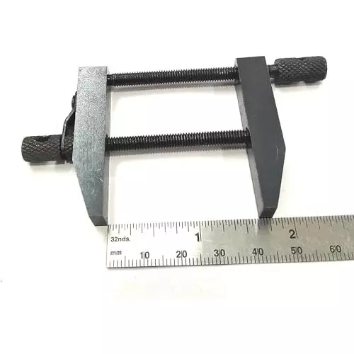 A.D INTERNATIONAL Tool Maker Parallel Clamp Size 2 inch (50 mm) with Epoxy Black Finish Tool Steel Body, AU-VKR2-RWSB