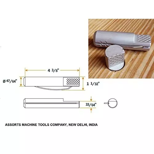 Assorts Bench Dog Aluminum 19.05x111.125 mm (3/4x4-3/8 Inch) (Pack of 4)