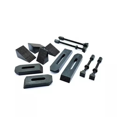 A.D INTERNATIONAL Clamp Kit Set Size M6 Thread for Rotary Table, Milling Tables, Face Plates & Vertical Slide, 95-DHB5-HJI1