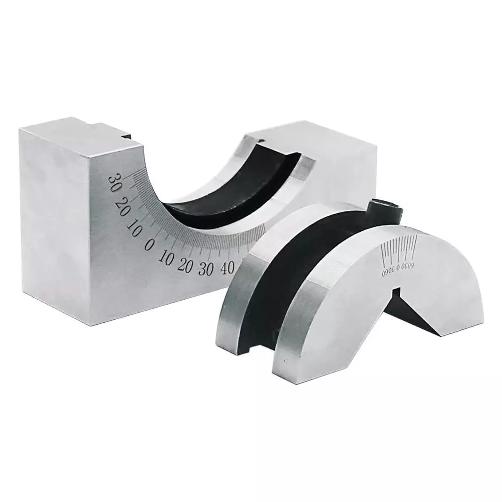 A.D INTERNATIONAL Multifunctional V Block with 0-60° Adjustable Angle for Milling Machine Planer 95 x 45 x 48 mm, 30-VB-401