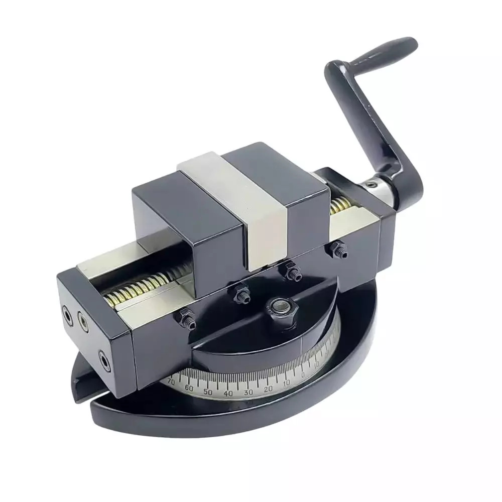 Buyohlic International Self Centering Milling Machine Vice with Swivel Base 2 inch (50 mm) Jaw Width and 52 mm Jaw Opening, XV-AA3Y-O6KP