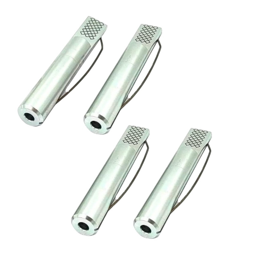 A.D INTERNATIONAL Bench Dog Spring Loaded Hold Down with 3/4 inch (19 mm) Diameter 4-3/8 inch (111.1 mm) Length and Anodized Aluminium Body, 50-BD-102 (Set of 4)