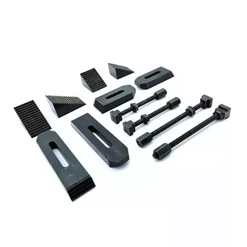 Buyohlic International Clamp Kit Set Size M6 Thread for Rotary Table, Milling Tables, Face Plates & Vertical Slide, 95-DHB5-HJI1