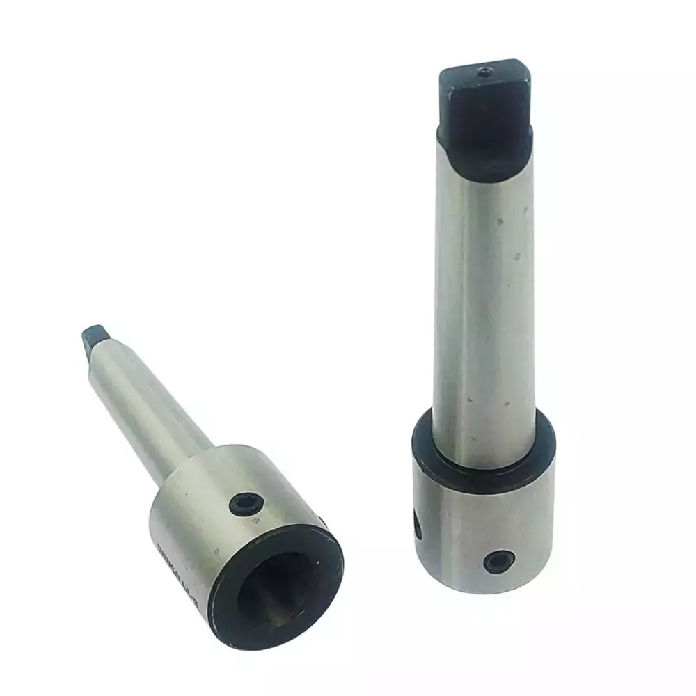 Buyohlic International Annular Cutter Holder with Lock Screw Tool Steel Body Morse Taper MT2 & MT3 Shank Compatible with 19 mm Shank Rota Broaches, FK-MX8L-0MI0 (Set of 2)