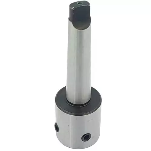 Buyohlic International Annular Cutter Holder with Lock Screw Tool Steel Body Morse Taper MT2 & MT3 Shank Compatible with 19 mm Shank Rota Broaches, FK-MX8L-0MI0 (Set of 2)