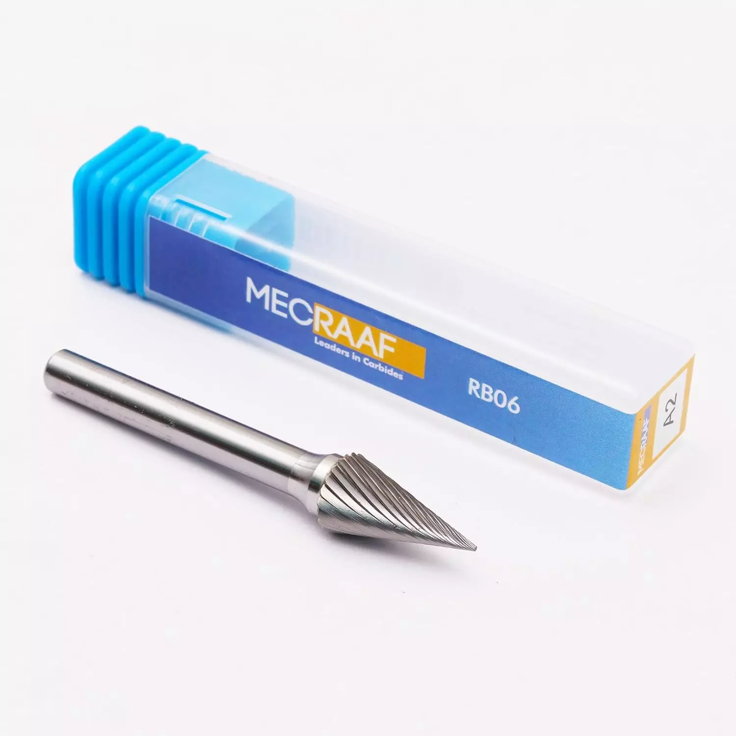 MECRAAF Cone Shaped Single Cut Burr Cutter 6 to 12.7 mm Head Diameter