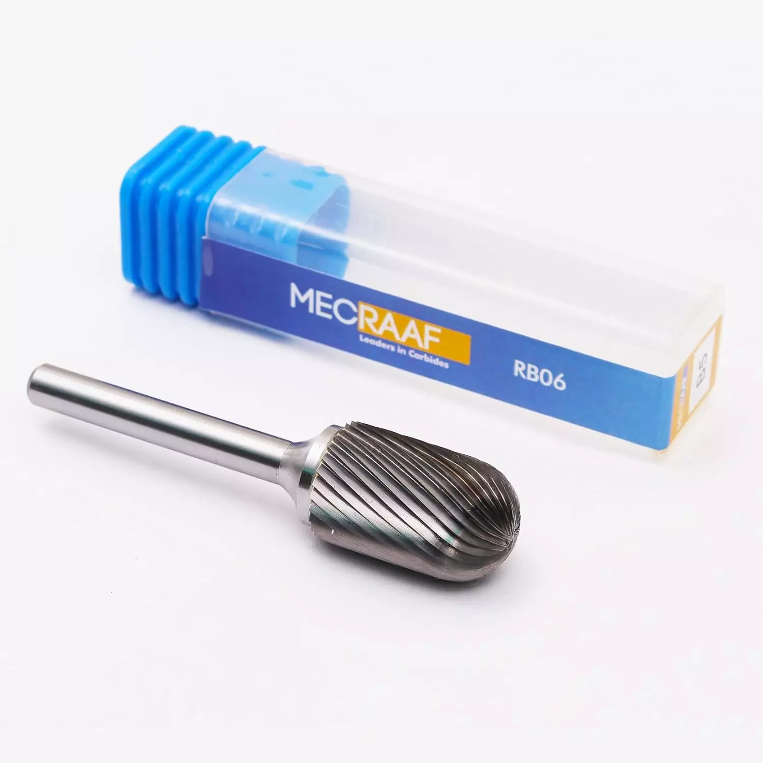 MECRAAF Cylindrical with Radius End Single Cut Burr Cutter 16 m Head Dia. And 25 mm Length, BC-B5S