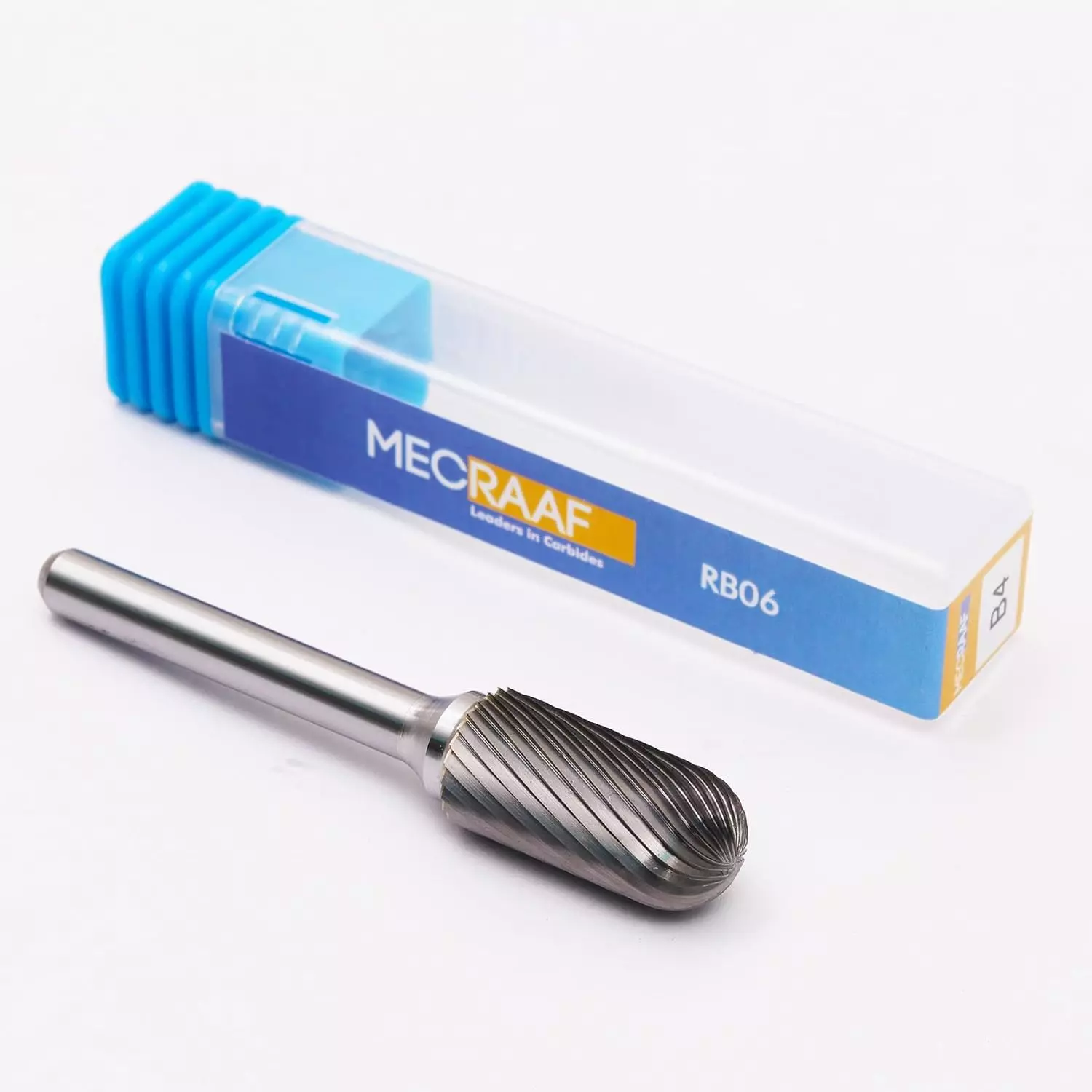 MECRAAF Cylindrical with Radius End Single Cut Burr Cutter 12.7 mm Head Dia. And 19 mm Length, BC-B4S